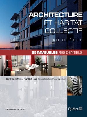 cover image of Architecture et habitat collectif au Québec